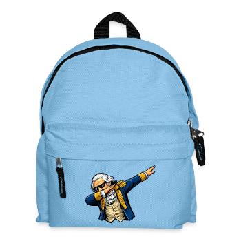 Dabbing George Washington - Kinder Rucksack - Hellblau - Vorne