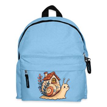 Snail shell illustration - Kids' Backpack - light blue - Front