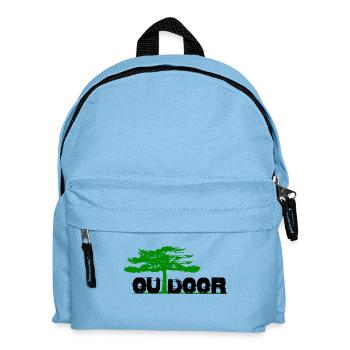 Outdoor Baum - Kinder Rucksack - Hellblau - Vorne