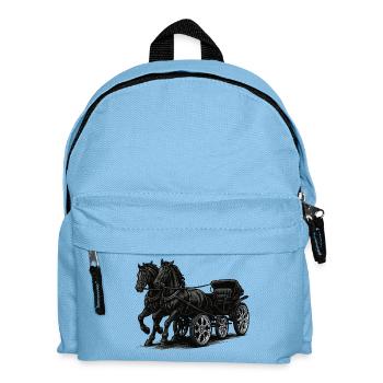 Chariot avec jantes chromées modernes - Sac à dos Enfant - bleu clair - Devant