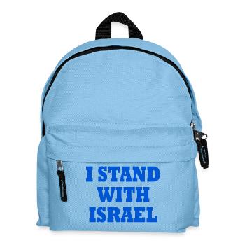 I Stand with israel - Kids' Backpack - light blue - Front