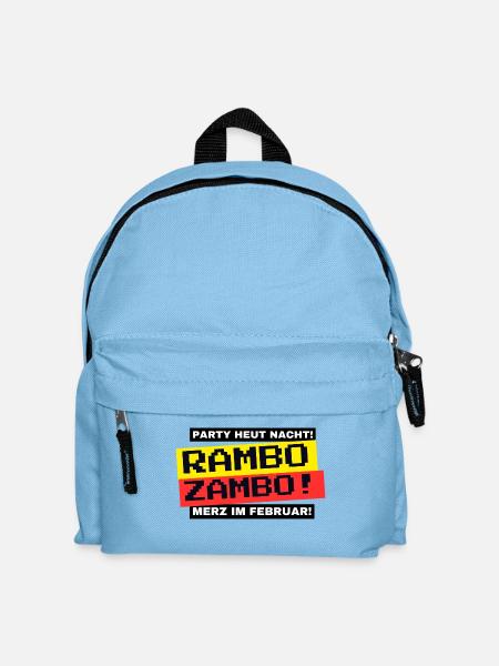 RAMBO ZAMBO! Party tonight? (Bundestag election) - Kids' Backpack - light blue