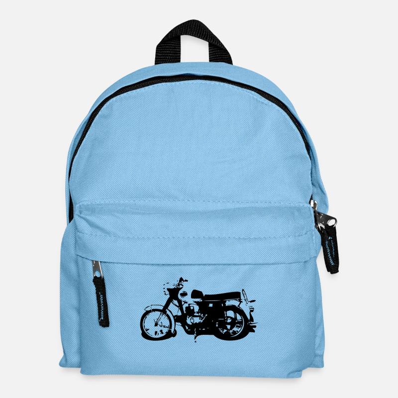 MZ ETS 125 150 Motorrad - Kinder Rucksack - Hellblau