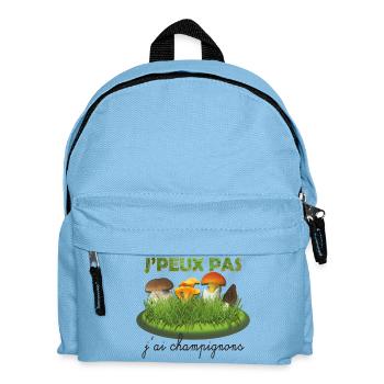 Je peux pas j ai champignons N - Sac à dos Enfant - bleu clair - Devant