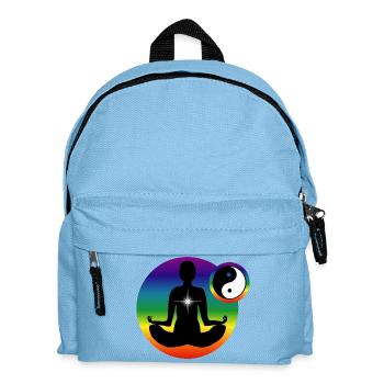 Meditation et chakras - Sac à dos Enfant - bleu clair - Devant