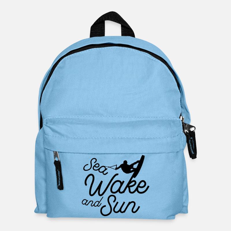 Sea wake and sun - Kids' Backpack - light blue