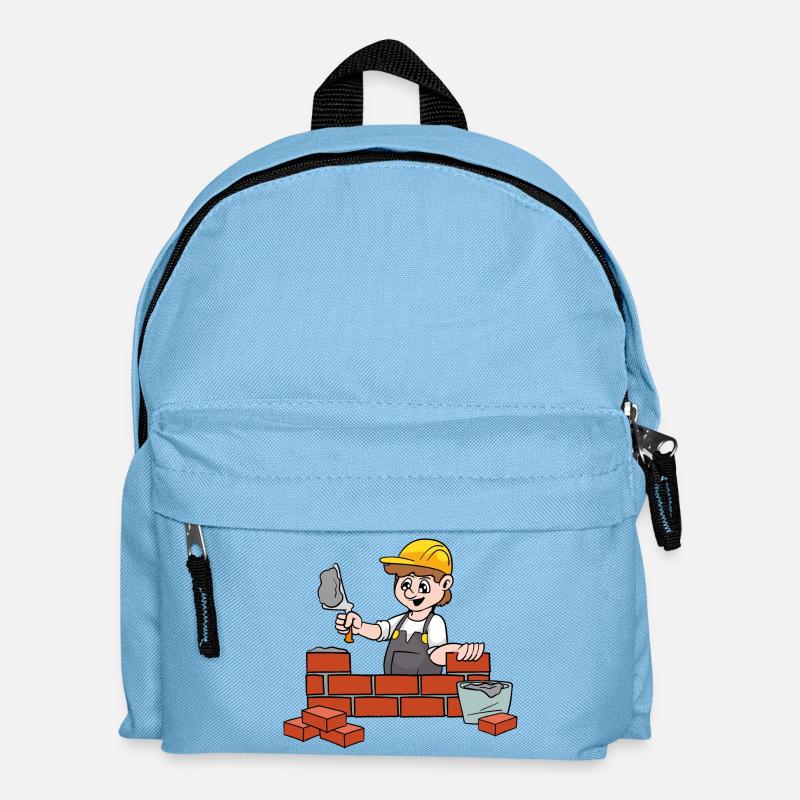 maçon - Sac à dos Enfant - bleu clair
