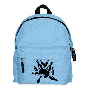 Kegel und Kugel - Kinder Rucksack - Hellblau - Vorne