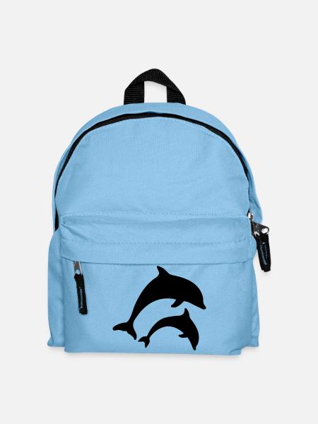 Delfine - Kinder Rucksack - Hellblau