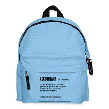 Accountant Noun - Kids' Backpack - light blue - Front