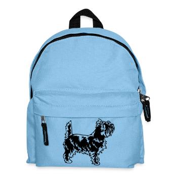 Cairn Terrier - Kinder Rucksack - Hellblau - Vorne