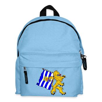 Löwe mit Flagge Zeeland Zeeland Provinzflagge - Kinder Rucksack - Hellblau - Vorne