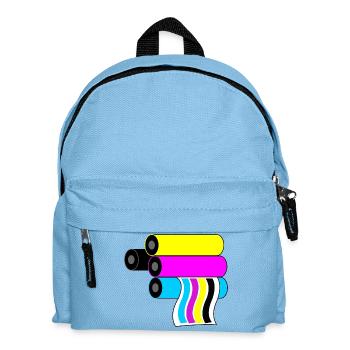 Printing logo 3 - Kids' Backpack - light blue - Front