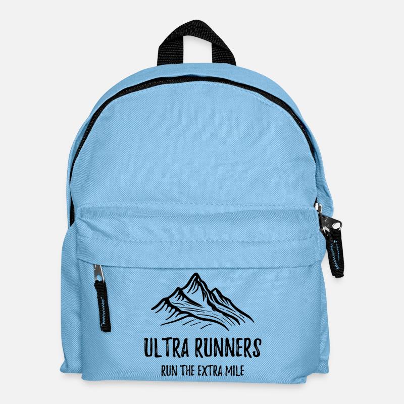 Ultraläufer laufen die Extrameile - Kinder Rucksack - Hellblau