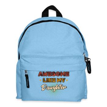 Awesome like my Daughter Vintage - Kinder Rucksack - Hellblau - Vorne