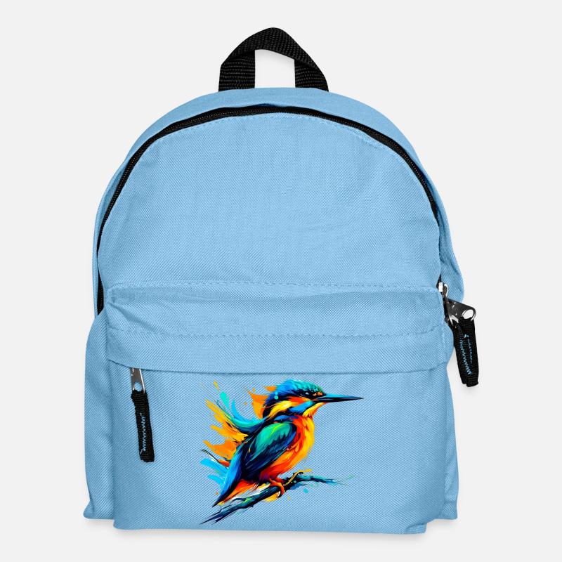 Eisvogel - Kinder Rucksack - Hellblau