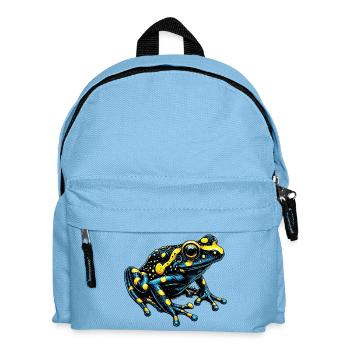 Frosch - Kinder Rucksack - Hellblau - Vorne