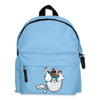 Eierschale Hühner Ostern Eier Federvieh Geflügel - Kinder Rucksack - Hellblau - Vorne