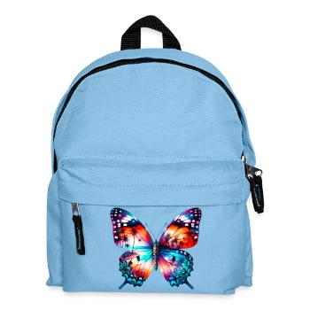 Schmetterling - Kinder Rucksack - Hellblau - Vorne