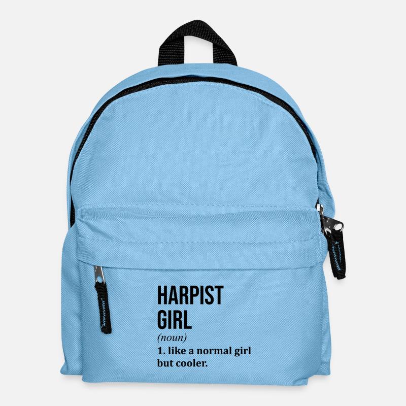 Harfe - Kinder Rucksack - Hellblau