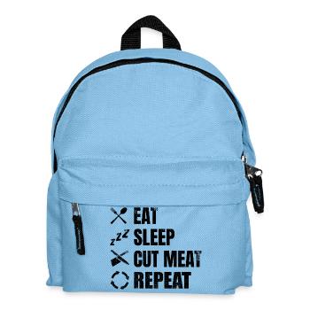 Butcher's Saying - Kids' Backpack - light blue - Front