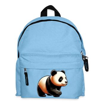 Panda - Kinder Rucksack - Hellblau - Vorne