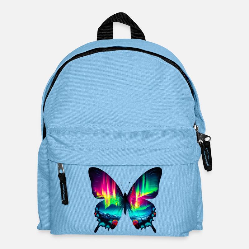 Schmetterling - Kinder Rucksack - Hellblau