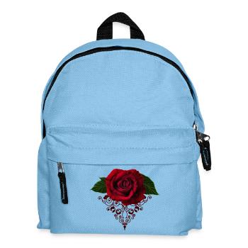 Drama of love, the rose of memory. - Kids' Backpack - light blue - Front
