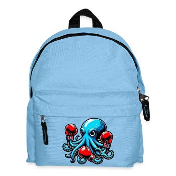 Krake - Kinder Rucksack - Hellblau - Vorne
