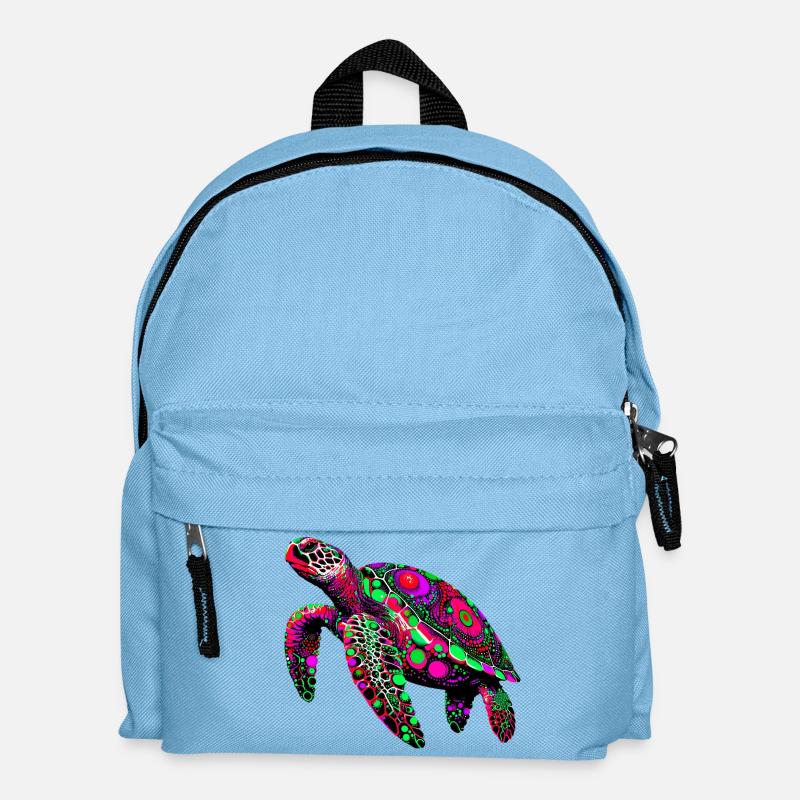 Schildkröte - Kinder Rucksack - Hellblau