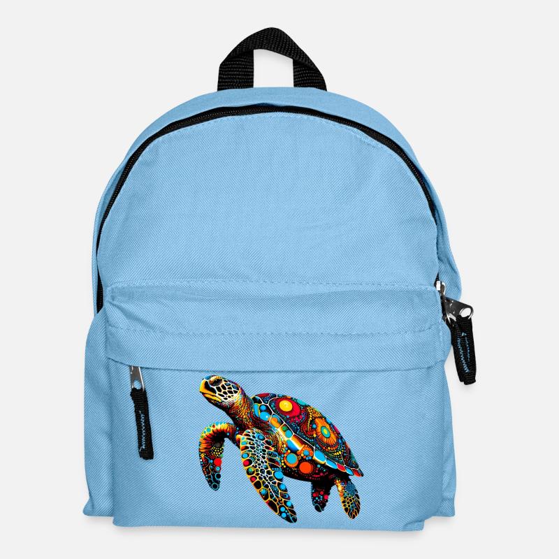 Schildkröte - Kinder Rucksack - Hellblau