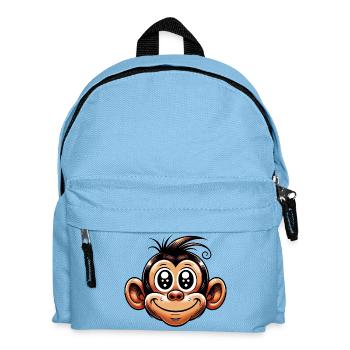 Monkey - Kids' Backpack - light blue - Front