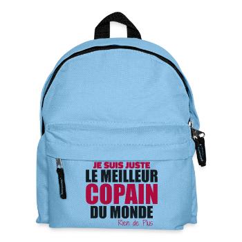 I'm just the best friend in the world - Kids' Backpack - light blue - Front