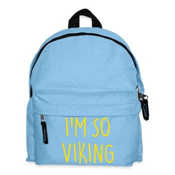 I'M SO VIKING Wikinger - Kinder Rucksack - Hellblau - Vorne