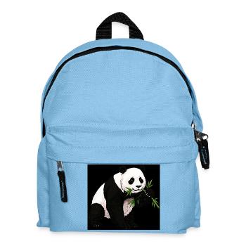 Panda - Kinder Rucksack - Hellblau - Vorne