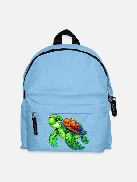 Schildkröte - Kinder Rucksack - Hellblau