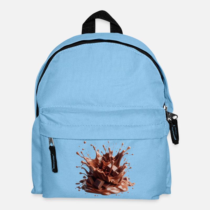 Chocolate eruption - Kids' Backpack - light blue