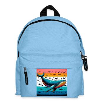 Wal - Kinder Rucksack - Hellblau - Vorne