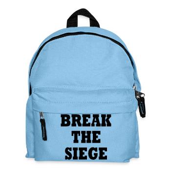 break the siege - Kids' Backpack - light blue - Front