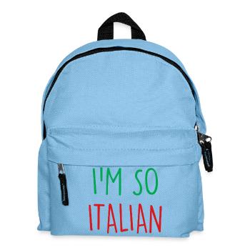 Je suis tellement italien - Sac à dos Enfant - bleu clair - Devant
