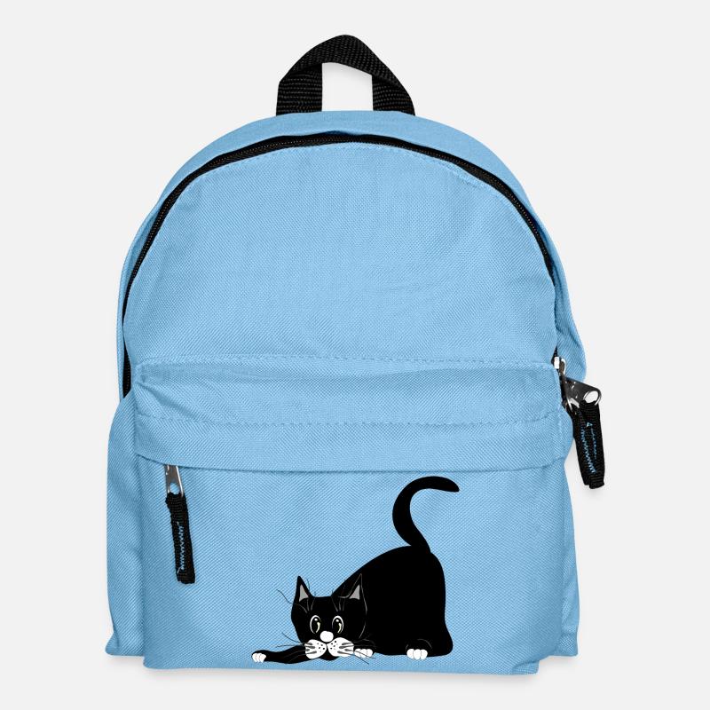 Katze - Kinder Rucksack - Hellblau