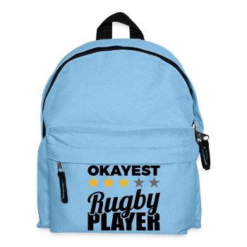 Joueur de rugby - Sac à dos Enfant - bleu clair - Devant