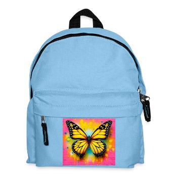 Schmetterling - Kinder Rucksack - Hellblau - Vorne
