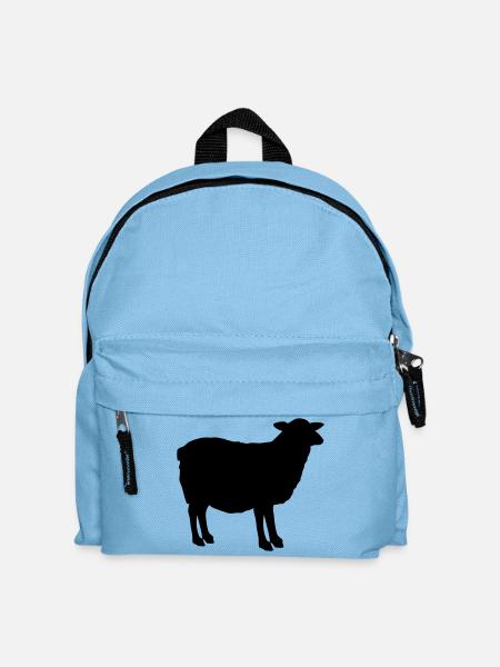 Schaf Silhouette - Kinder Rucksack - Hellblau