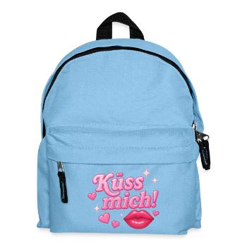 Embrasse-moi! / Conception Y2K - Sac à dos Enfant - bleu clair - Devant
