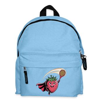 Strawberry Superhero Tennis Smash with Racket - Kids' Backpack - light blue - Front