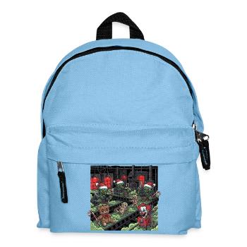 Horror Christmas Zombie Creepy Gothic Gnome - Kids' Backpack - light blue - Front