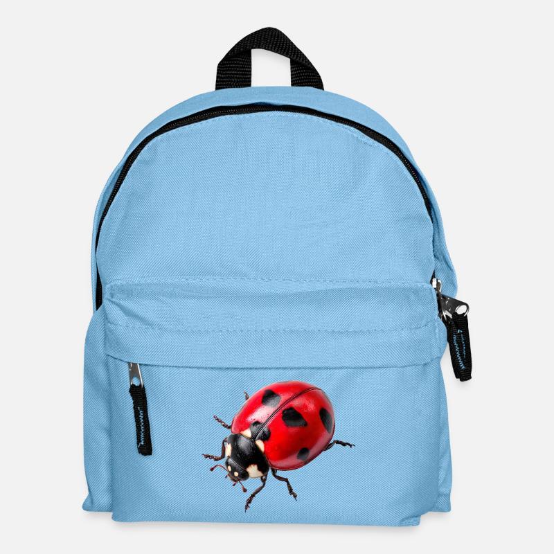 Marienkäfer weden auch Glückskäfer genannt - Kinder Rucksack - Hellblau