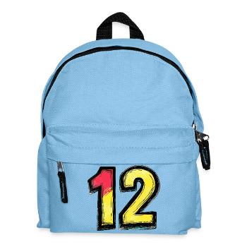 12 Nombre coloré - Sac à dos Enfant - bleu clair - Devant