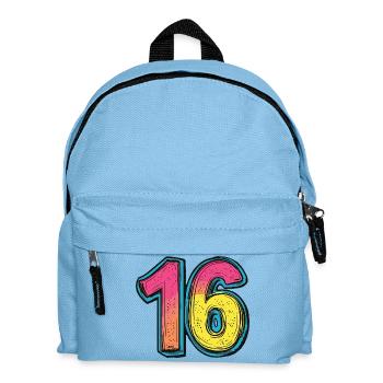 16 Nombre Coloré - Sac à dos Enfant - bleu clair - Devant